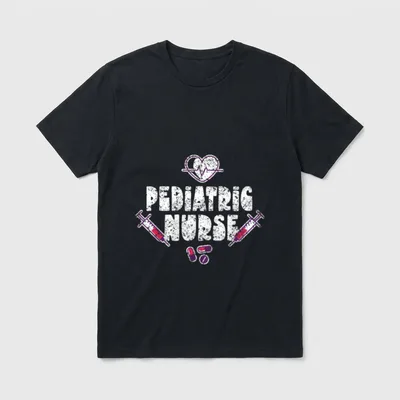 Pediatric Nurse Pediatrics Nurses Nursing T-Shirt – Classic T-Shirt in Black