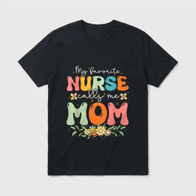 My Favorite Nurse Calls Me Stethoscope T-Shirt – Classic T-Shirt in Black