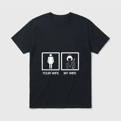 Nurse Funny Husband Your Wife Christmas T-Shirt – Classic T-Shirt in Black