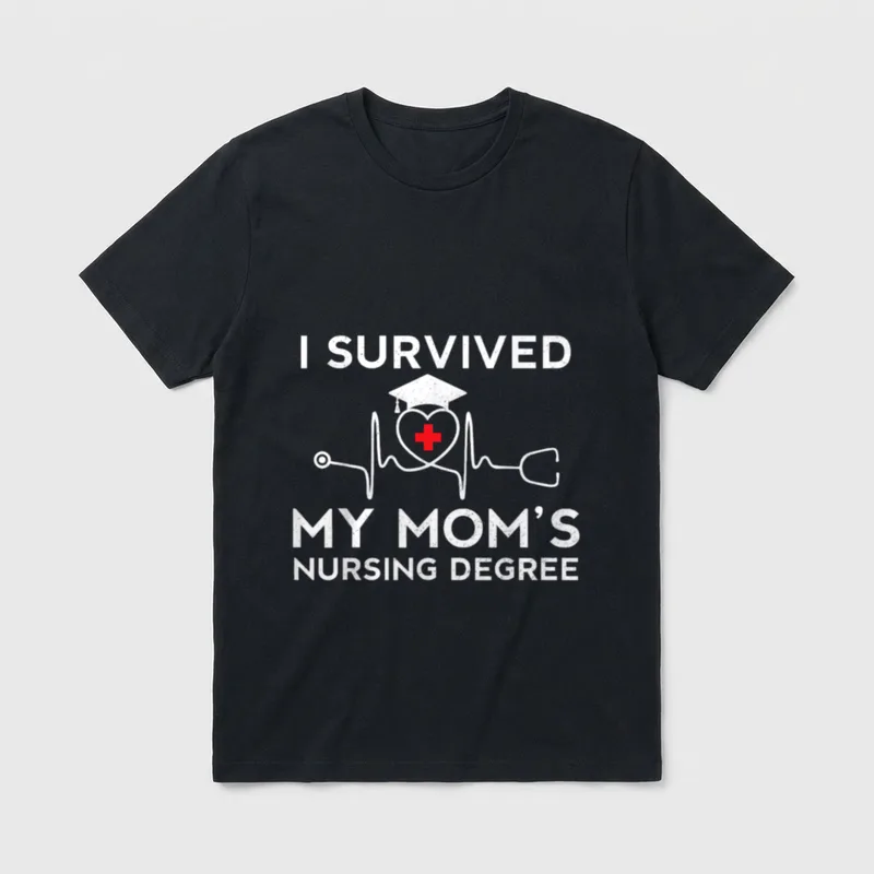Proud Son Daughter Nurse T-Shirt – Classic T-Shirt in Black