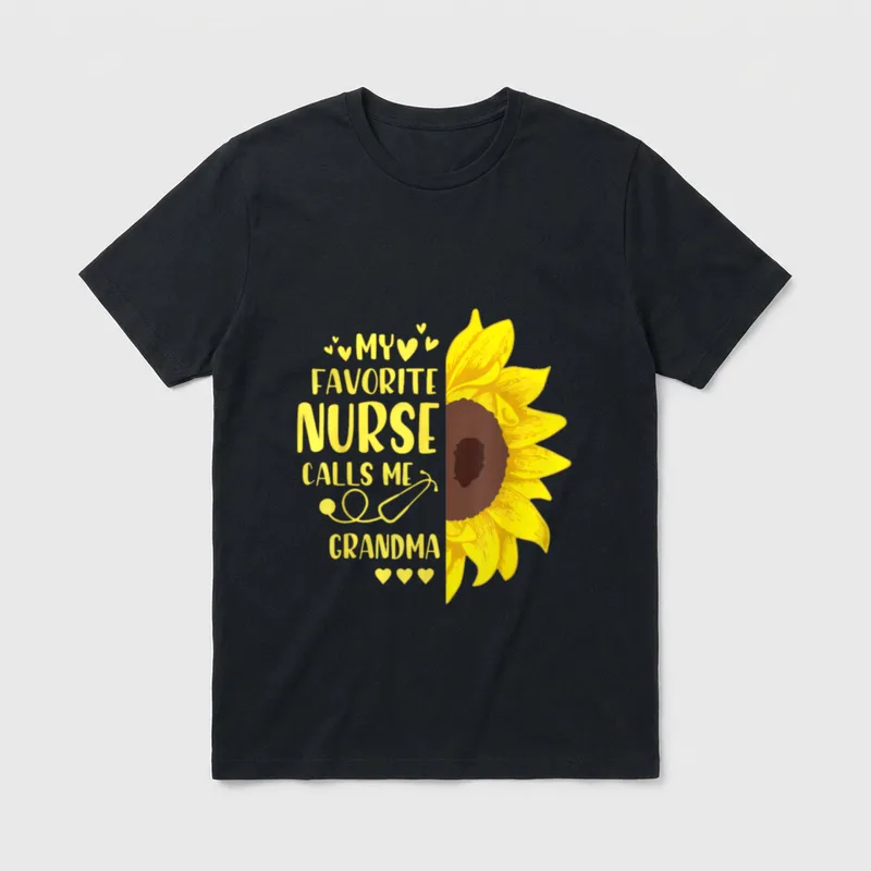 Sunflower Nurse My Favorite T-Shirt – Classic T-Shirt in Black