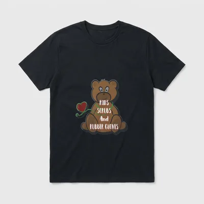 Scrubs and Rubber Gloves Proud Nurse T-Shirt – Classic T-Shirt in Black