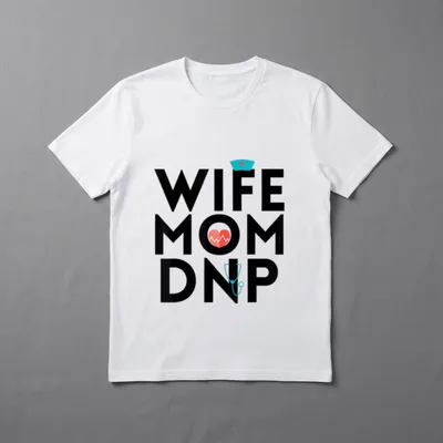 Wife Mom Nurse Practitioner Graduation 2026 T-Shirt – Classic T-Shirt in Black