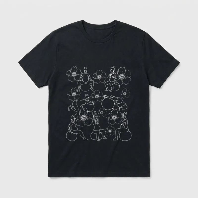 Birth Ball Worker Birthing Positions Nurse T-Shirt – Classic T-Shirt in Black