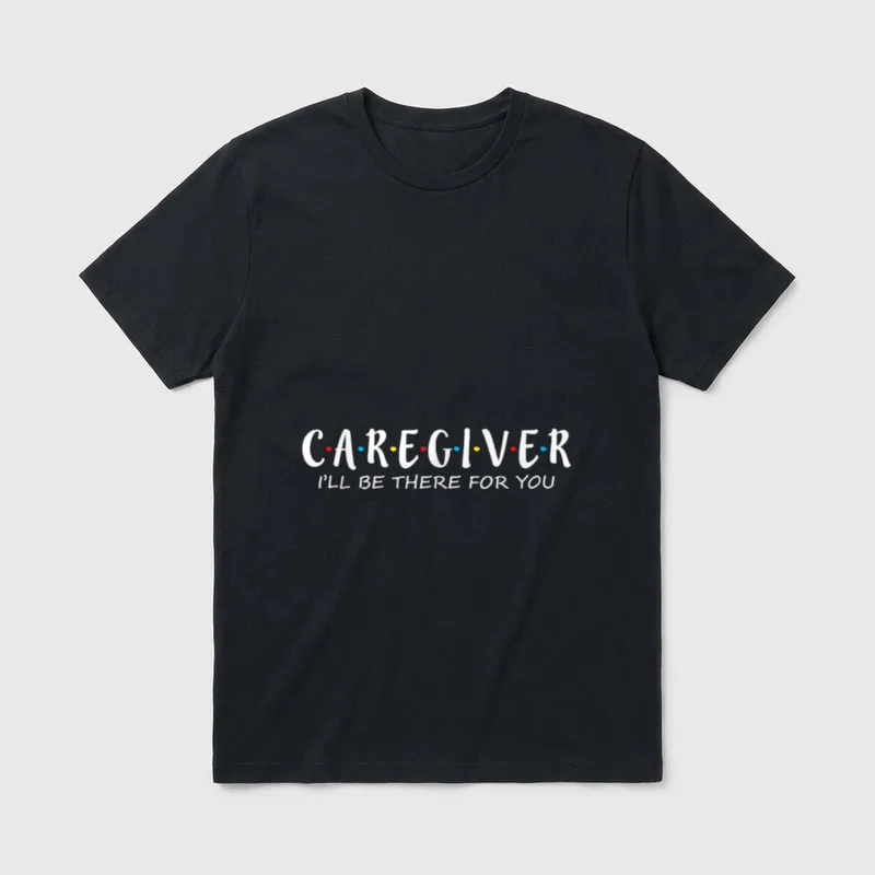There for You Midwife Nurse Social T-Shirt – Classic T-Shirt in Black