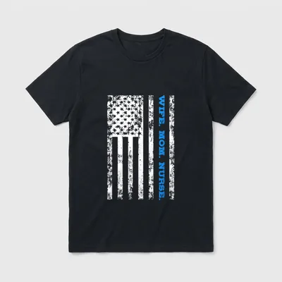 Wife Mom Nurse Lightweight T-Shirt – Classic T-Shirt in Black
