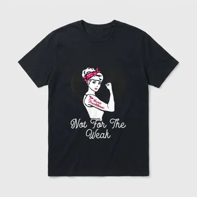 NP Nurses T-Shirt – Nurse Practitioner and Not For The Weak lettering – Classic T-Shirt in Black
