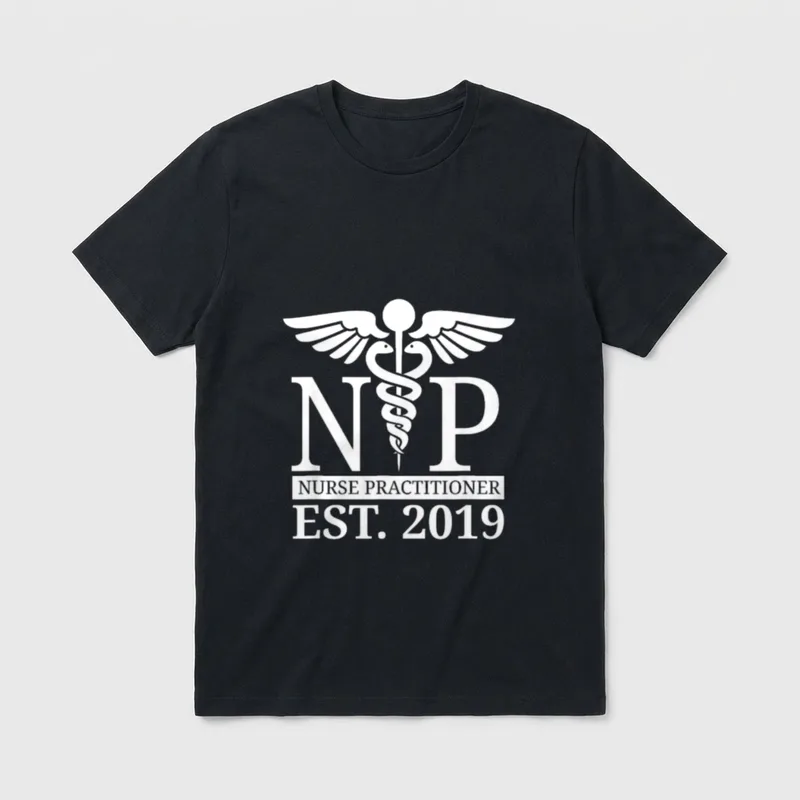 NP Nurse Practitioner New Graduate 2019 T-Shirt – Classic T-Shirt in Black