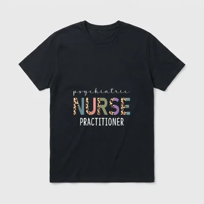 Funny Psychiatric Nurse Practitioner PMHNP T-Shirt – Classic T-Shirt in Black