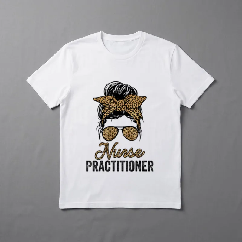 Nurse Practitioner Appreciation Day Leopard T-Shirt – Classic T-Shirt in Black