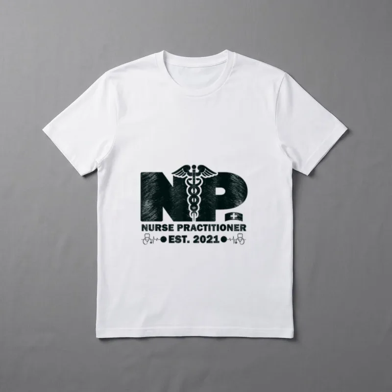 NP Graduation Established 2021 Nurse Practitioner T-Shirt – Classic T-Shirt in Black