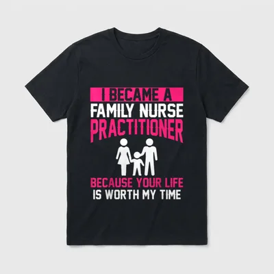 Family Nurse Practitioner T-Shirt – Classic T-Shirt in Black