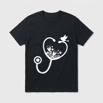 RN LVN NP Nurse Life Practitioner T-Shirt – Classic T-Shirt in Black