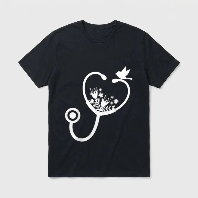RN LVN NP Nurse Life Practitioner T-Shirt – Classic T-Shirt in Black