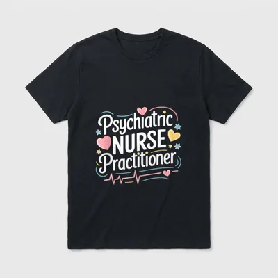 Psychiatric Nursing Nurse Practitioner PMHNP T-Shirt – Classic T-Shirt in Black