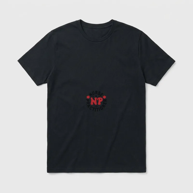 Family Nurse Practitioner NP Nursing Stethoscope T-Shirt – Classic T-Shirt in Black