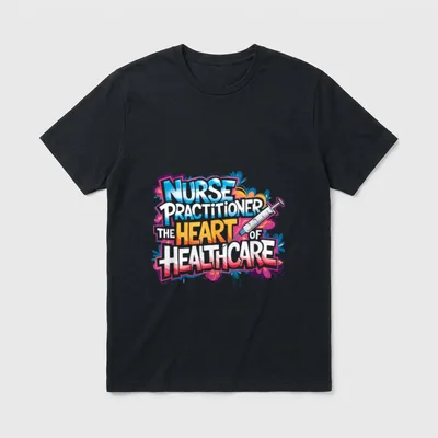 NP Nursing Practitioner T-Shirt – Classic T-Shirt in Black