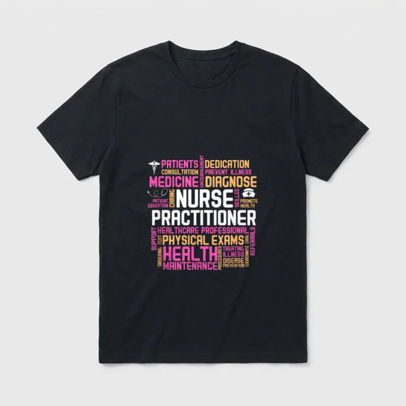 Nurse Practitioner NP Medicine Health Care T-Shirt – Classic T-Shirt in Black