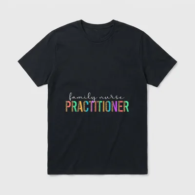Family Nurse Practitioner Leopard FNP T-Shirt – Classic T-Shirt in Black