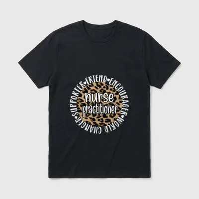 Nurse Practitioner Appreciation NP Practitioners Hem T-Shirt – Classic T-Shirt in Black