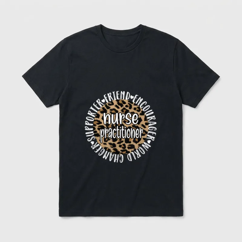 Nurse Practitioner Appreciation NP Practitioners Hem T-Shirt – Classic T-Shirt in Black