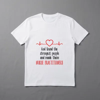 God Found Strong People Nurse Practitioners T-Shirt – Classic T-Shirt in Black