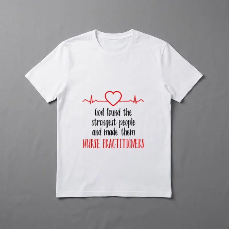 God Found Strong People Nurse Practitioners T-Shirt – Classic T-Shirt in Black
