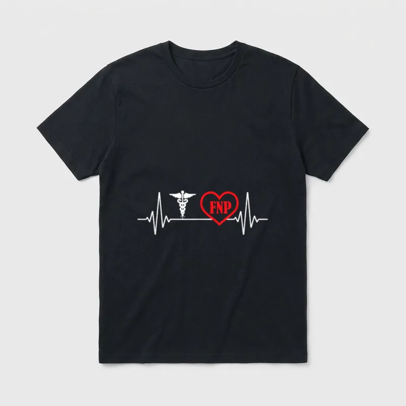 FNP Family Nurse Practitioner Specializing T-Shirt – Classic T-Shirt in Black