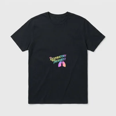 Lung Therapy Pulmonology Nurse Week T-Shirt – Classic T-Shirt in Black