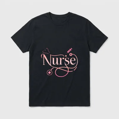 Nurse's Day Nurse Life Happy National T-Shirt – Classic T-Shirt in Black