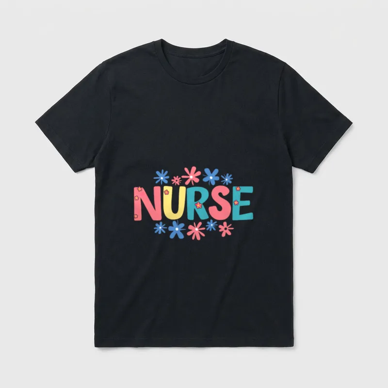 Nurse Life Nurse's Day Happy Week T-Shirt – Classic T-Shirt in Black