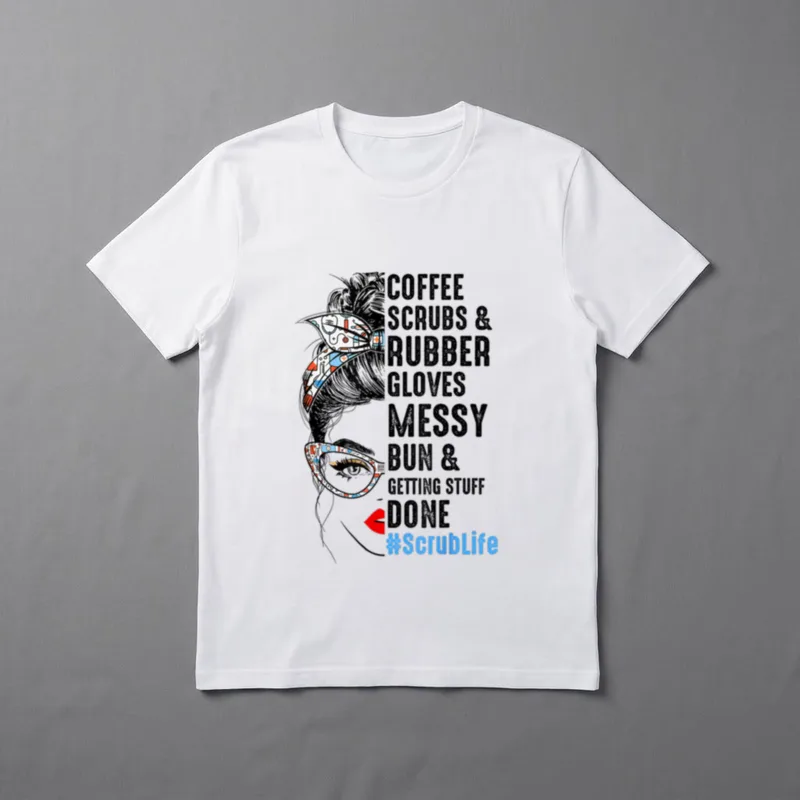 Coffee Scrubs and Rubber Gloves Birthday T-Shirt – Classic T-Shirt in Black