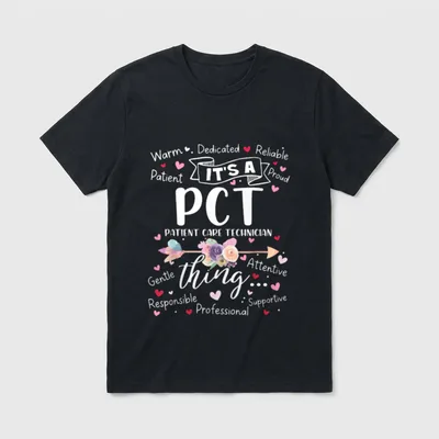 Technician PCT Squad Team Crew Nurse T-Shirt – Classic T-Shirt in Black