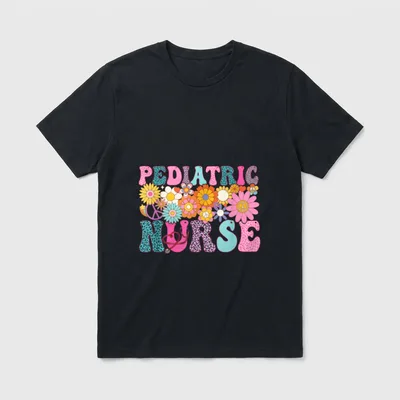Pediatric Nurse Week Groovy Appreciation Makes T-Shirt – Classic T-Shirt in Black