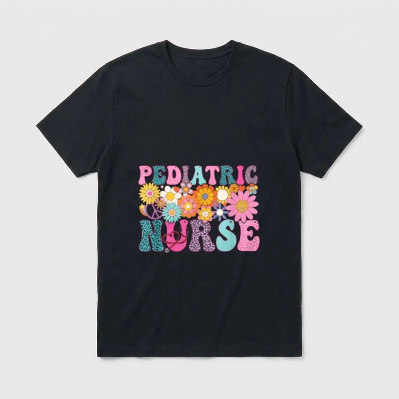 Pediatric Nurse Week Groovy Appreciation Makes T-Shirt – Classic T-Shirt in Black