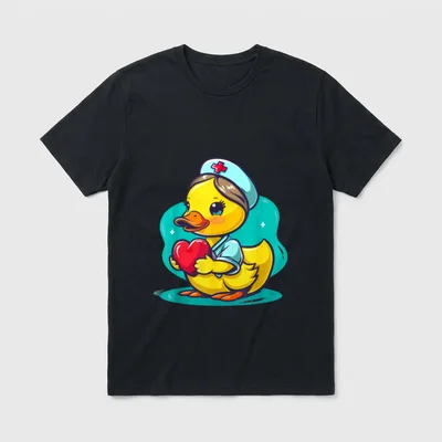 Nurse Appreciation Medical Rubber Duck Duck T-Shirt – Classic T-Shirt in Black