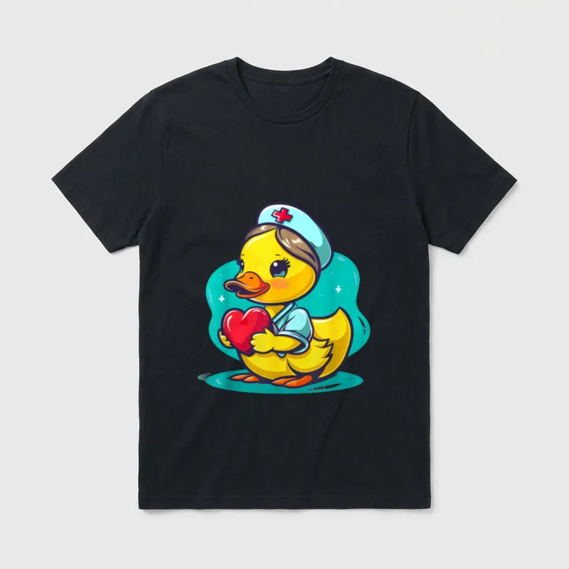 Nurse Appreciation Medical Rubber Duck Duck T-Shirt – Classic T-Shirt in Black