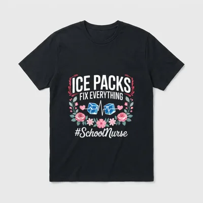 School Nurse Nurse Week Appreciation Shows T-Shirt – Classic T-Shirt in Black