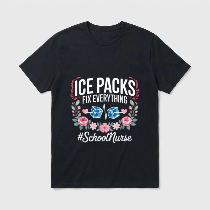 School Nurse Nurse Week Appreciation Shows T-Shirt – Classic T-Shirt in Black
