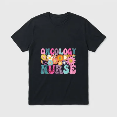 Oncology Nurse Week Groovy Appreciation Day T-Shirt – Classic T-Shirt in Black