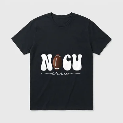 Football NICU Nurse Sports Appreciation Nurses T-Shirt – Classic T-Shirt in Black