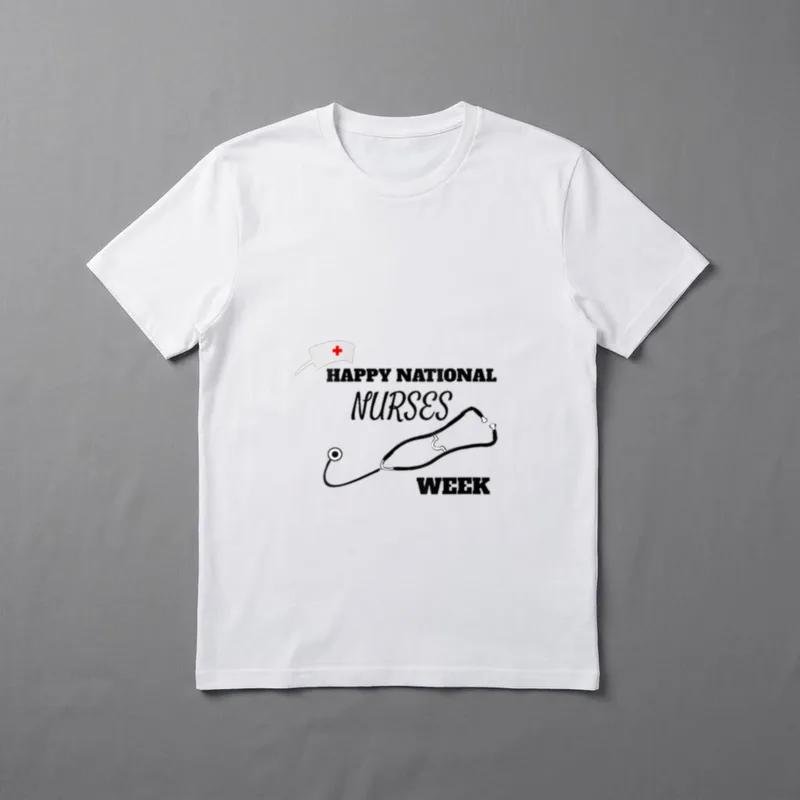 Happy National Nurse Week T-Shirt – Classic T-Shirt in Black