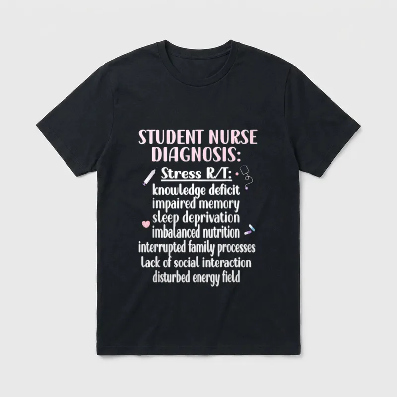 Nurse for School Student T-Shirt – Classic T-Shirt in Black