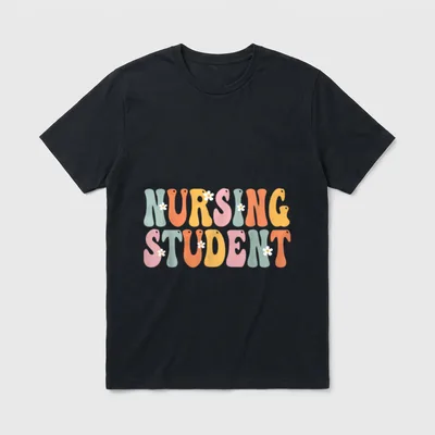 Nursing Student Week Groovy Appreciation Day T-Shirt – Classic T-Shirt in Black