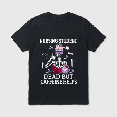 Nursing Student Future Nurse in Progress T-Shirt – Classic T-Shirt in Black