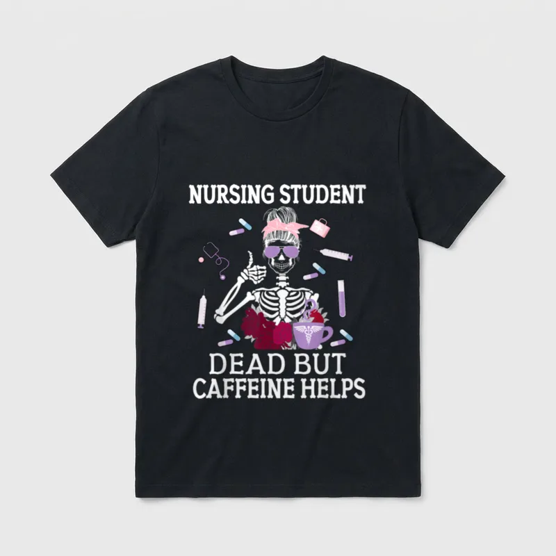 Nursing Student Future Nurse in Progress T-Shirt – Classic T-Shirt in Black
