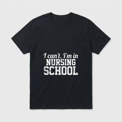 Nursing School Future Nurse Student Vintage T-Shirt – Classic T-Shirt in Black