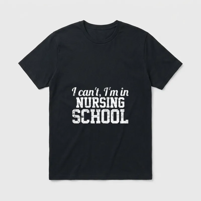 Nursing School Future Nurse Student Vintage T-Shirt – Classic T-Shirt in Black