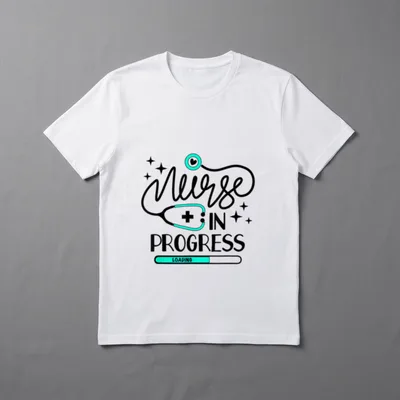 Nurse in Progress Future Life Nursing T-Shirt – Classic T-Shirt in Black