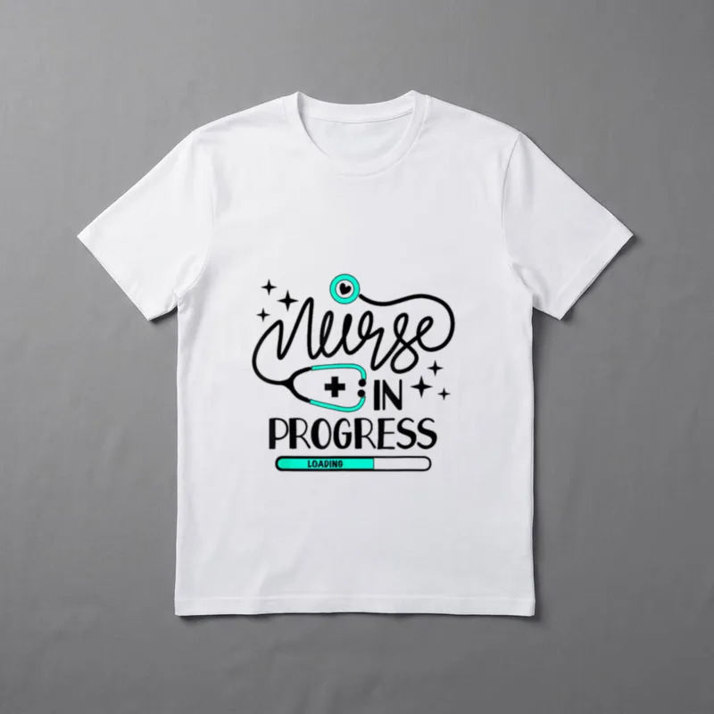 Nurse in Progress Future Life Nursing T-Shirt – Classic T-Shirt in Black